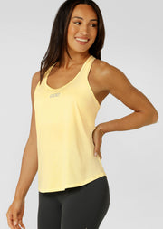 Lorna Jane Amy Dynamic Active Tank - Lemon Cream