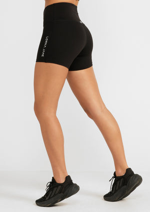 Lorna Jane Lotus No Chafe 12cm Bike Shorts - Black
