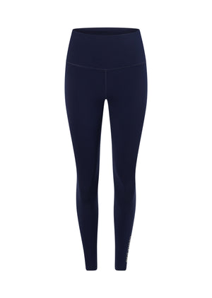 Lorna Jane Lotus No Chafe Phone Pocket Ankle Biter Leggings - French Navy