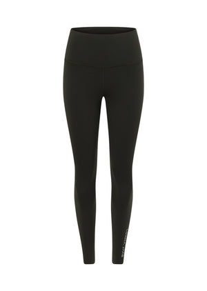 Lorna Jane Lotus No Chafe Phone Pocket Ankle Biter Leggings - Oil
