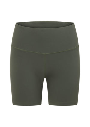 Lorna Jane Lotus No Chafe Phone Pocket 16cm Bike Shorts - Agave Green