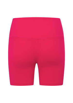Lorna Jane Lotus No Chafe Phone Pocket 16cm Bike Shorts - Neon Raspberry