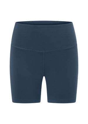 Lorna Jane Lotus No Chafe Phone Pocket 16cm Bike Shorts - Pale Indigo