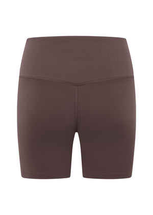 Lorna Jane Lotus No Chafe Phone Pocket 16cm Bike Shorts - Stone