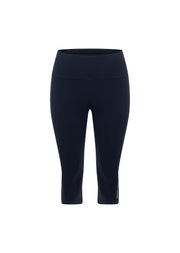 Lorna Jane Lotus No Chafe Phone Pocket 3/4 Leggings - Platinum Navy