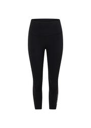 Lorna Jane Lotus No Chafe Phone Pocket 7/8 Leggings - Recycled Black