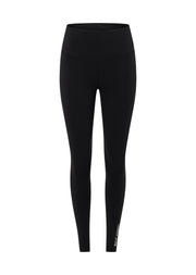 Lorna Jane Lotus No Chafe Phone Pocket Full Length Leggings - Recycled Black