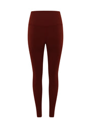 Lorna Jane Lotus No Chafe Phone Pocket Full Length Leggings - Dark Ruby