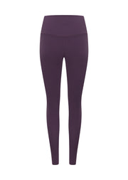 Lorna Jane Lotus No Chafe Phone Pocket Full Length Leggings - Midnight Plum