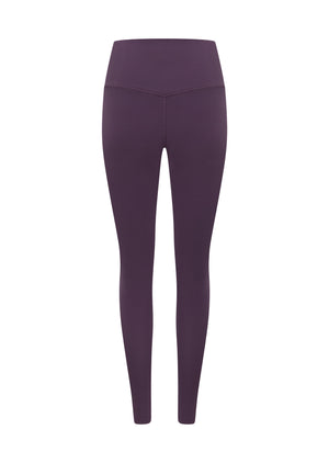 Lorna Jane Lotus No Chafe Phone Pocket Full Length Leggings - Midnight Plum