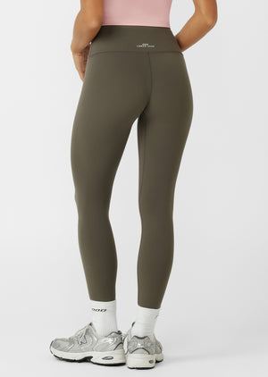Lorna Jane Liberty Ankle Biter Leggings - Dark Khaki Haze