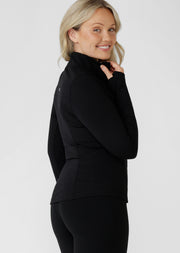 Lorna Jane Amy Active Tech Zip Through Jacket - Recycled Black