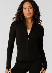Lorna Jane Amy Active Tech Zip Through Jacket - Recycled Black