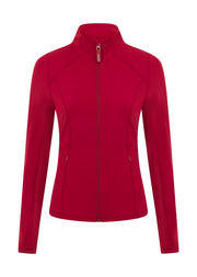 Lorna Jane Amy Active Tech Zip Through Jacket - Dark Red