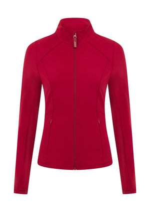Lorna Jane Amy Active Tech Zip Through Jacket - Dark Red