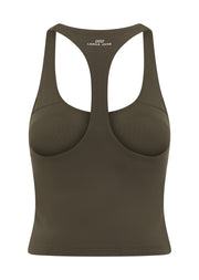 Lorna Jane Liberty Bra Tank Combo - Dark Khaki Haze