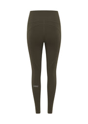 Lorna Jane Amy No Chafe Phone Pocket Full Length Leggings - Dark Khaki Haze