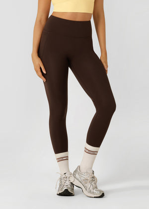 Lorna Jane Amy No Ride Phone Pocket Ankle Biter Leggings - Volcano
