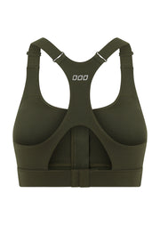 Lorna Jane Easy Zip On Max Support Sports Bra - Luxury Green