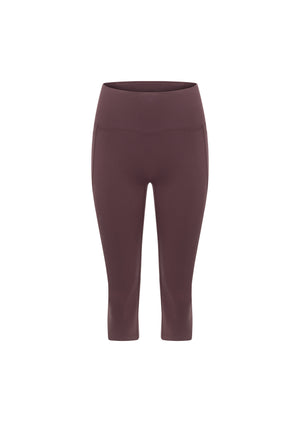 Lorna Jane Amy No Ride Phone Pocket 3/4 Leggings - Amethyst Shadow