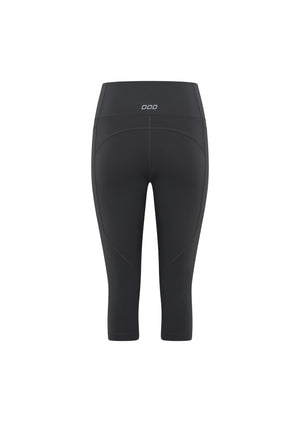 Lorna Jane Amy No Ride Phone Pocket 3/4 Leggings - Titanium