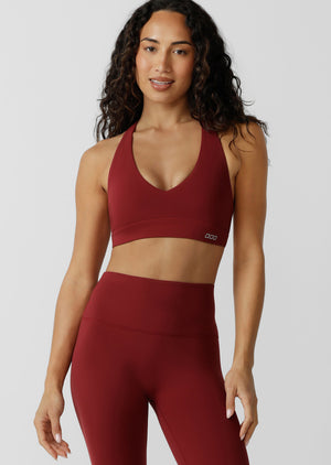 Lorna Jane Lifted Sports Bra - Cherry