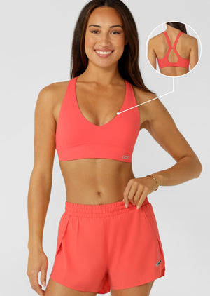 Lorna Jane Lifted Sports Bra - Strawberry