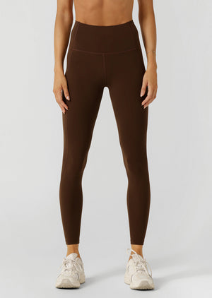 Lorna Jane Liberty 2 Pocket Ankle Biter Leggings - Espresso