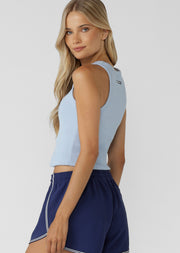 Lorna Jane LJ Basics Rib Tank - Petal Blue