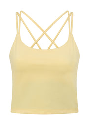 Lorna Jane Lotus Bra Tank Combo - Lemon Cream