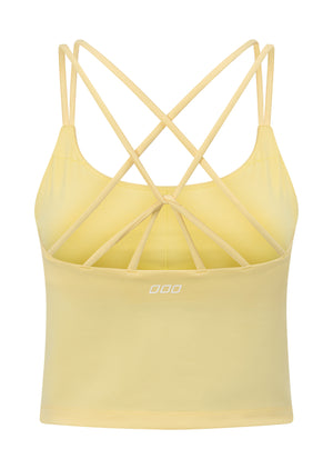 Lorna Jane Lotus Bra Tank Combo - Lemon Cream