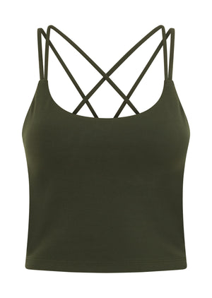 Lorna Jane Lotus Bra Tank Combo - Luxury Green