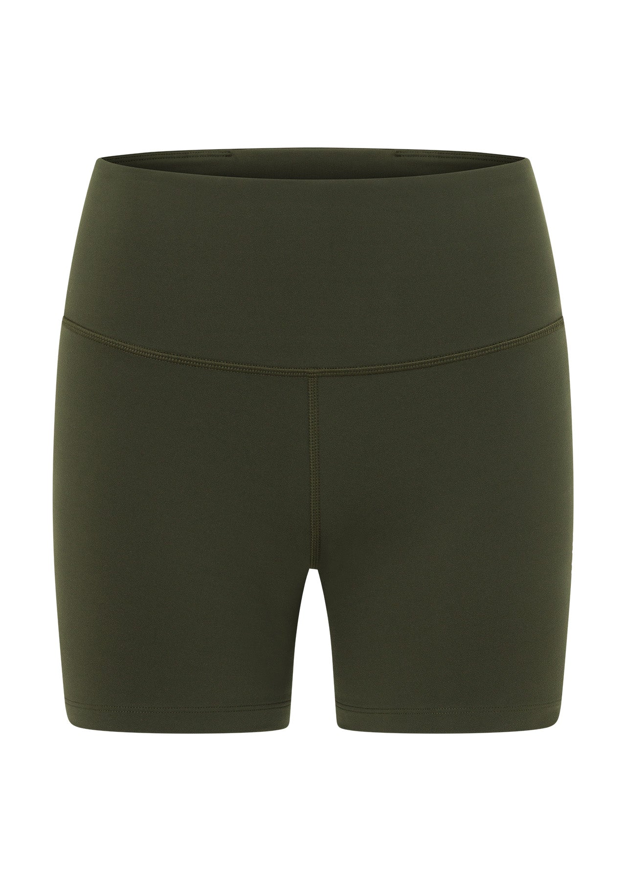 Lorna Jane Lotus No Chafe Phone Pocket 14cm Bike Shorts - Luxury Green