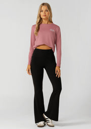 Lorna Jane Liberty Flared Leggings - Black