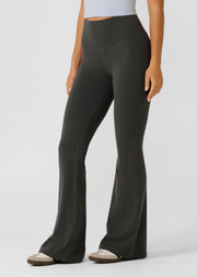 Lorna Jane Liberty Flared Leggings - Titanium