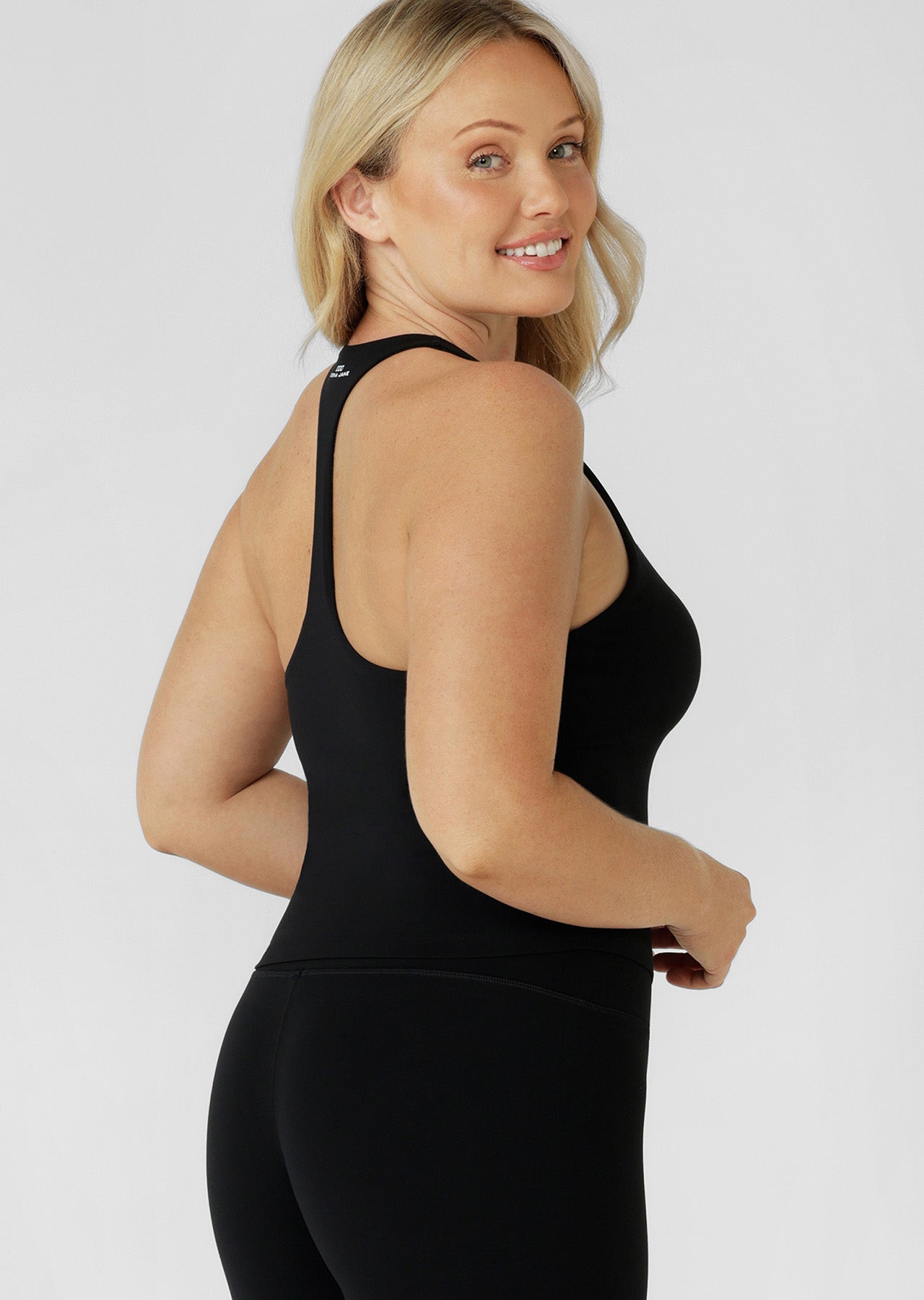 Lorna Jane Liberty Full Length Bra Tank Combo - Black