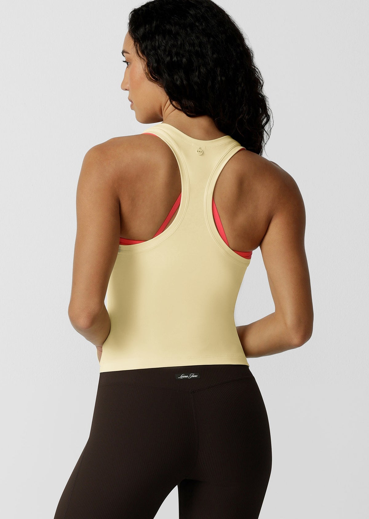 Lorna Jane Sculpt Active Tank - Butter Yellow