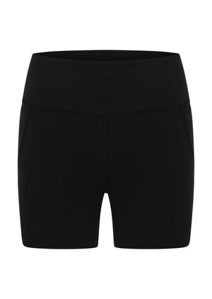 Lorna Jane Amy No Chafe Phone Pocket 14cm Bike Shorts - Recycled Black