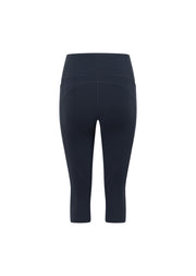 Lorna Jane Amy No Chafe Phone Pocket 3/4 Leggings - Platinum Navy