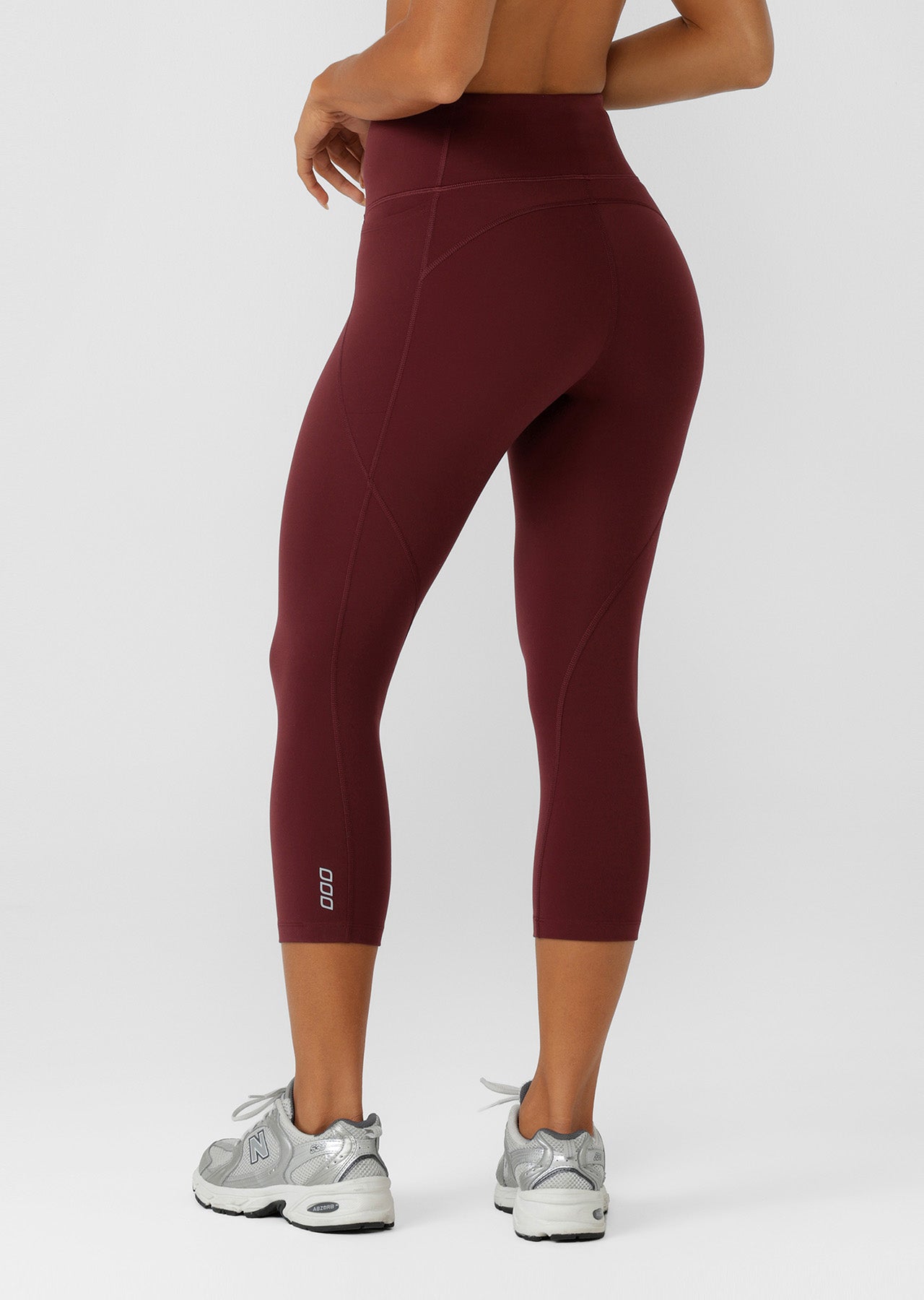 Lorna Jane Amy No Chafe Phone Pocket 7/8 Leggings - Cranberry