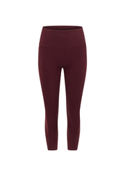 Lorna Jane Amy No Chafe Phone Pocket 7/8 Leggings - Cranberry