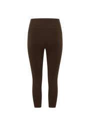 Lorna Jane Amy No Chafe Phone Pocket 7/8 Leggings - Espresso
