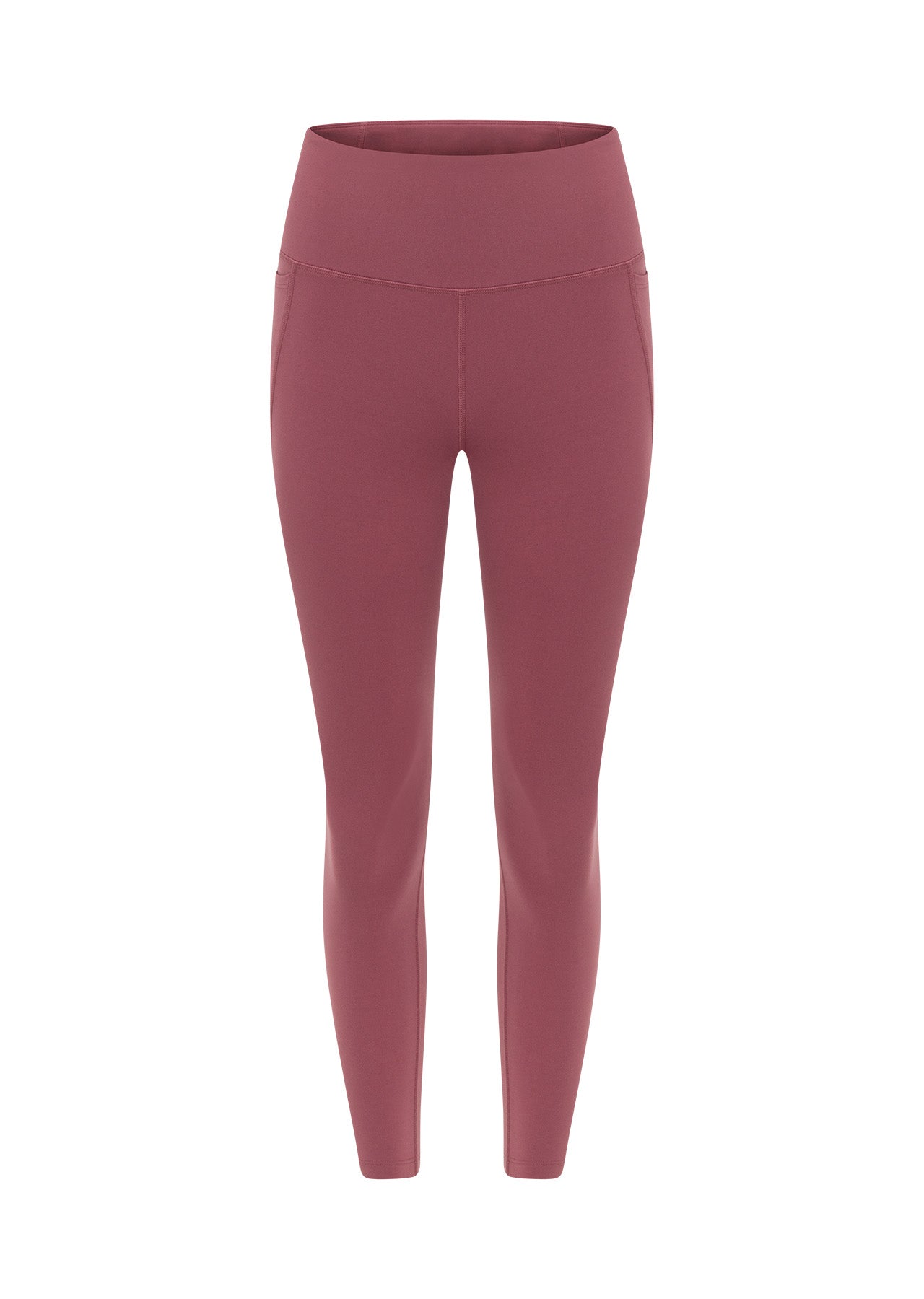 Lorna Jane Amy No Chafe Phone Pocket Ankle Biter Leggings - Dark Rose Blush