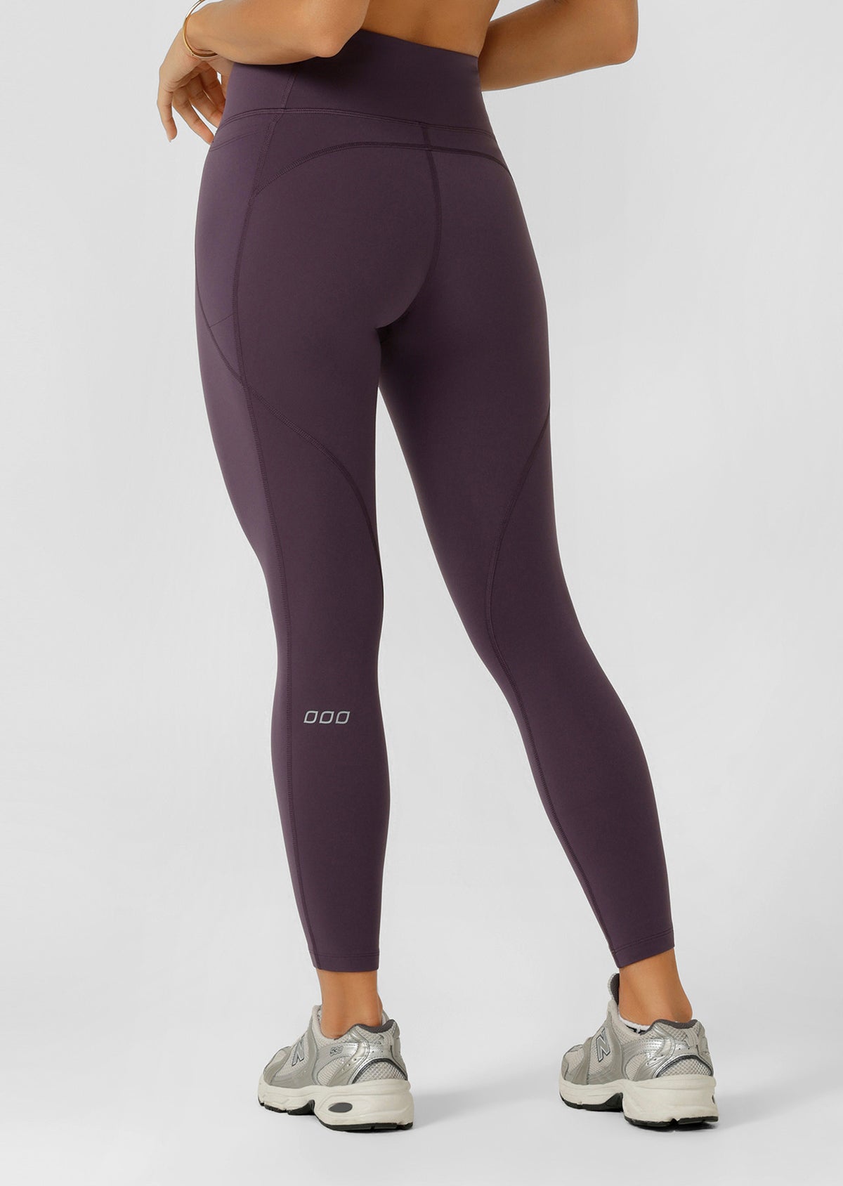 Lorna Jane Amy No Chafe Phone Pocket Ankle Biter Leggings - Midnight Plum