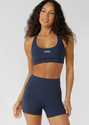 Lorna Jane LJ Iconic Racerback Sports Bra - Platinum Navy
