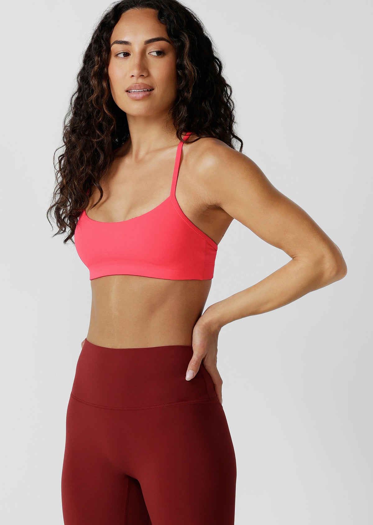 Lorna Jane Lotus Adjustable Sports Bra - Neon Watermelon