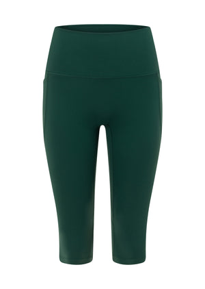 Lorna Jane Amy 2 Pocket 3/4 Leggings - Palmetto Green