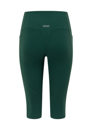Lorna Jane Amy 2 Pocket 3/4 Leggings - Palmetto Green