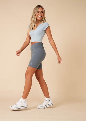 Lorna Jane Embody Sports Bra - Washed Voyage Blue