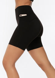 Lorna Jane Amy Phone Pocket Bike Shorts - Black